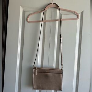 Kate Spade metallic rose gold purse